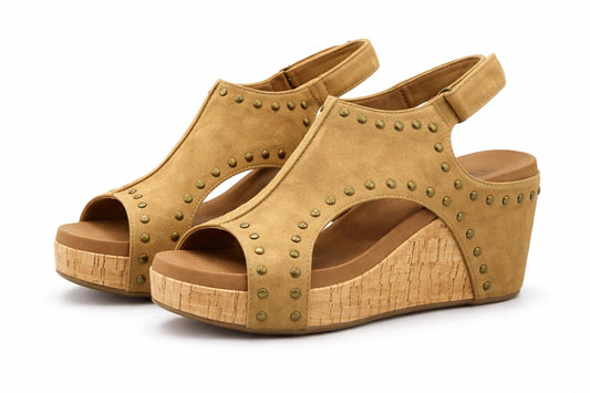 Corkys Footwear - Women's Carley Studded Wedge