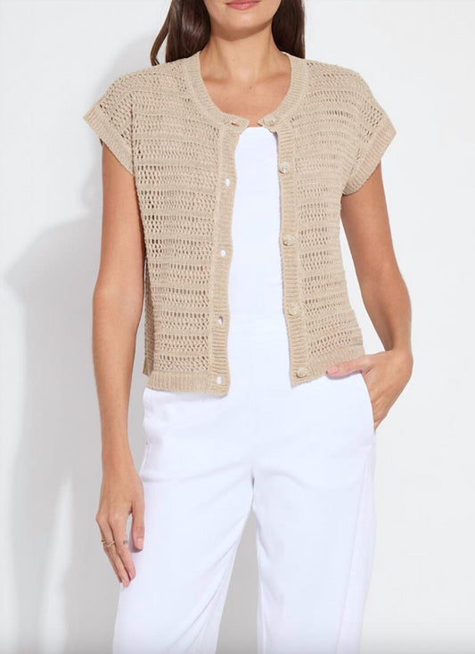 Lysse - Brisa Linen Mesh Sleeveless Cardigan