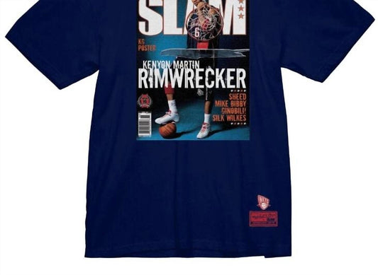 Mitchell & Ness - MEN'S SLAM COVER JUN 04 HOUSTON ROCKETS KENYON MARTIN TEE