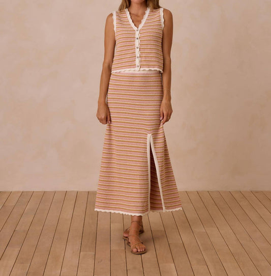 Rylee + Cru - Knit Midi Skirt