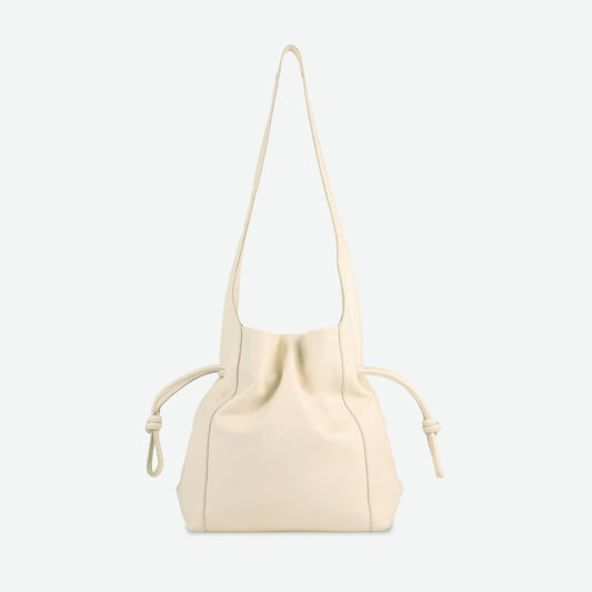 Per Lei New York - Women's Seneca Leather Drawstring Shoulder Bag