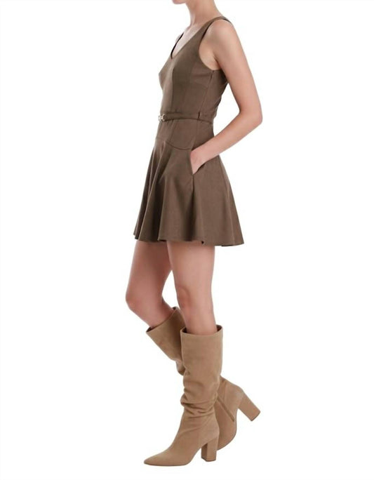 Karina Grimaldi - Hanna Suede Mini Dress