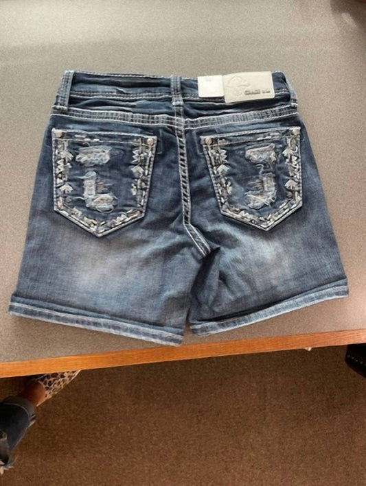 Grace In La - Women's Distressed Pocket Jean Short