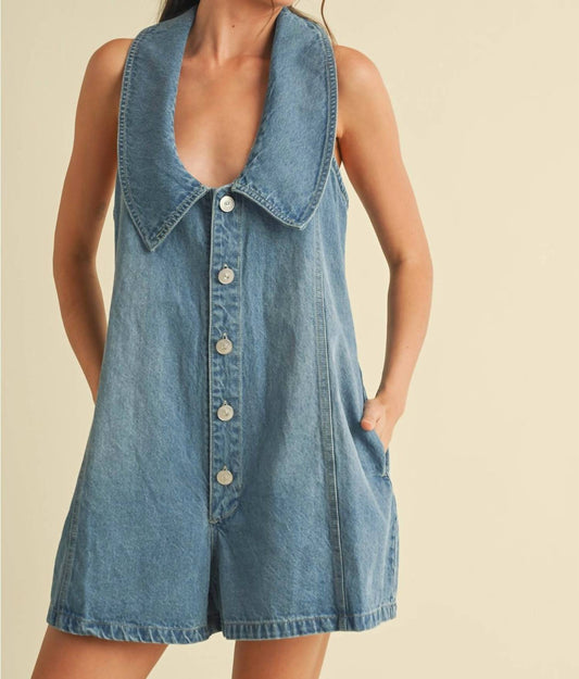 Klesis - Southern Days Oversized Collar Relaxed Fit Romper