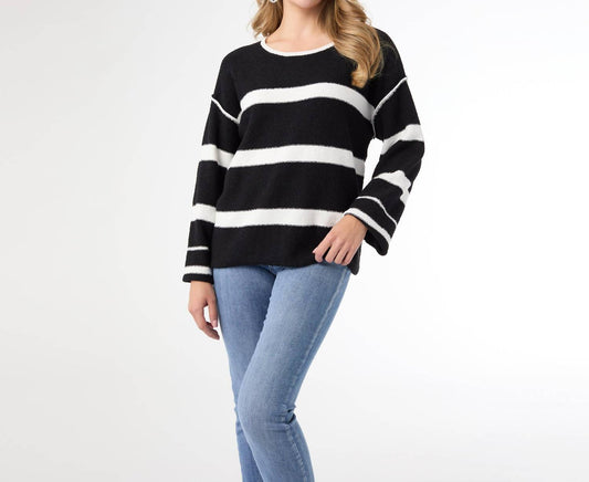 Coco + Carmen - Carolyn Crew Neck Striped Sweater