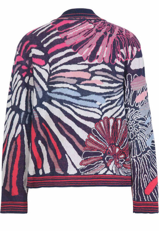 Ivko - Seashell Knit Bomber Jacket