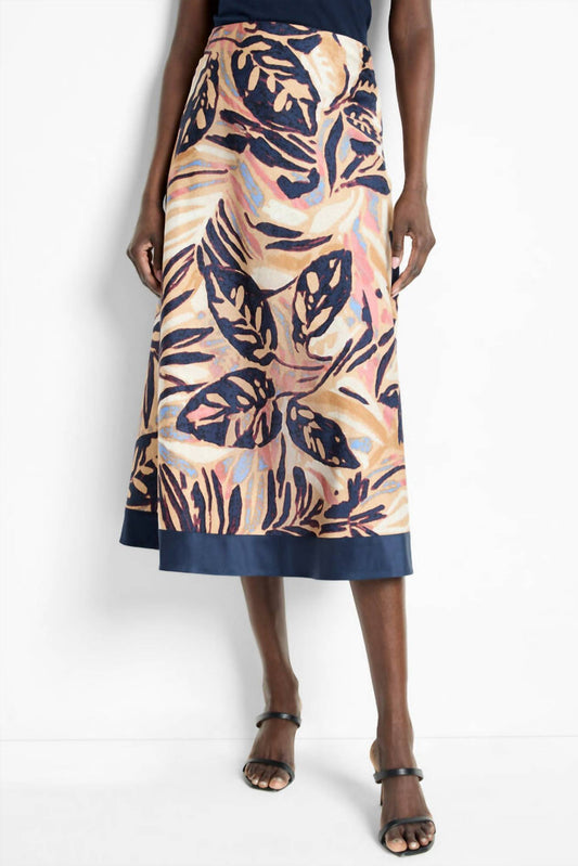 Nic + Zoe - Terracotta Garden Midi Skirt