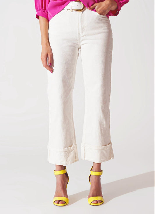 Q2 - Madeline Straight Leg Cuffed Jeans
