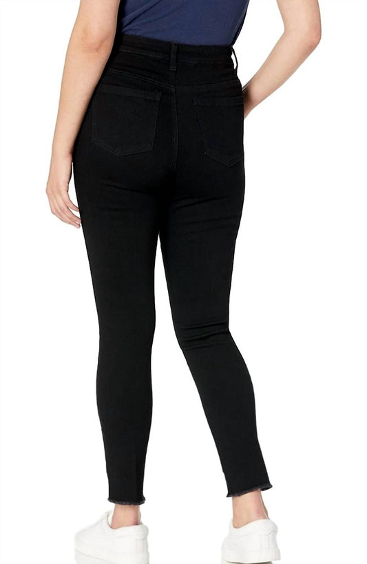 Slimsation By Multiples - High-rise Frayed Ankle Jeggings