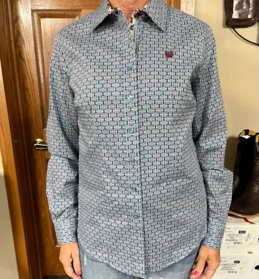 Cinch - Western Print Long Sleeve Button Down Shirt