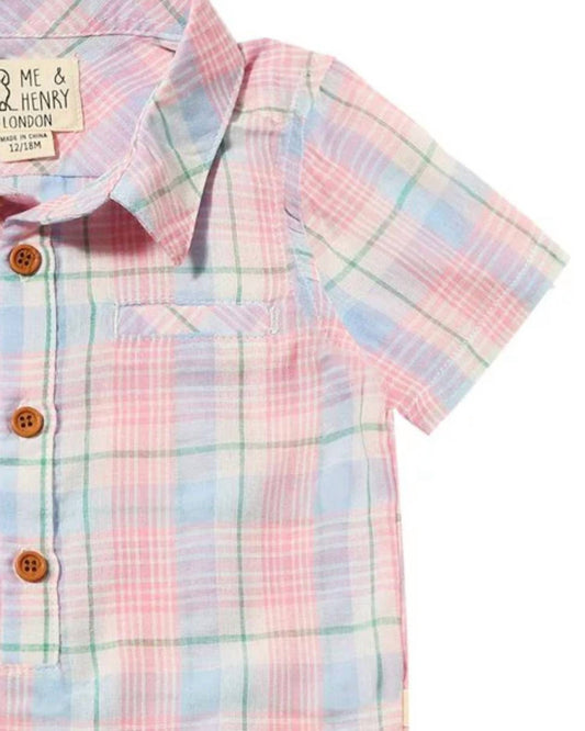 Me & Henry - Boy's Helford Woven Onesie