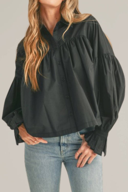&Merci - Button Down Babydoll Top