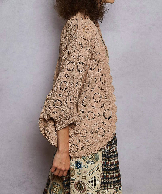 Pol - Floral Batwing Cardigan