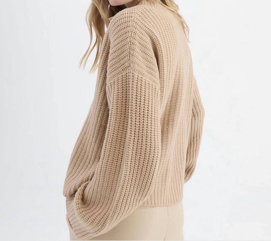 Something Navy - Henley Cashmere Sweater