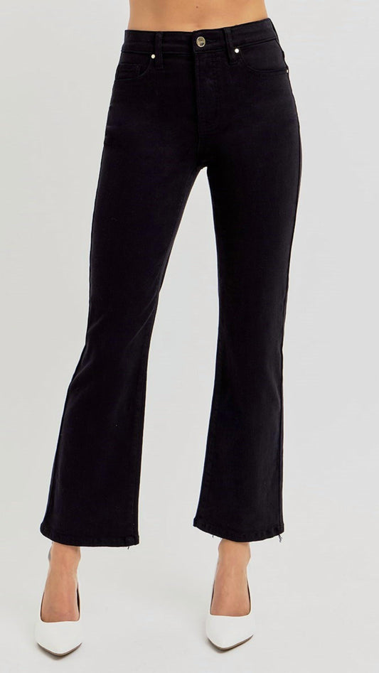 Risen - High Rise Tummy Control Crop Straight Jean