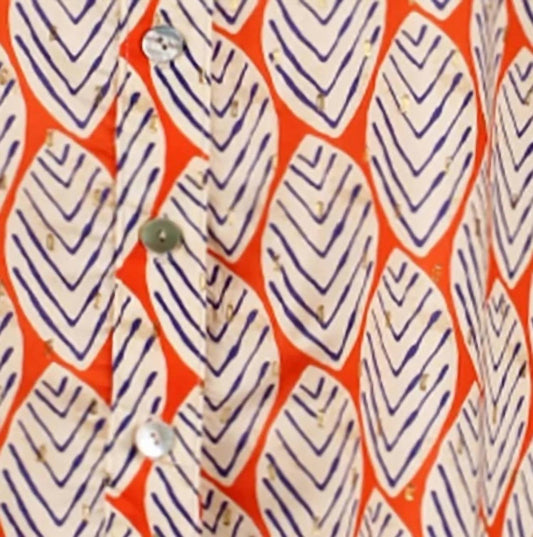 Finley - Brette Blouson Sparkle Leaf Print