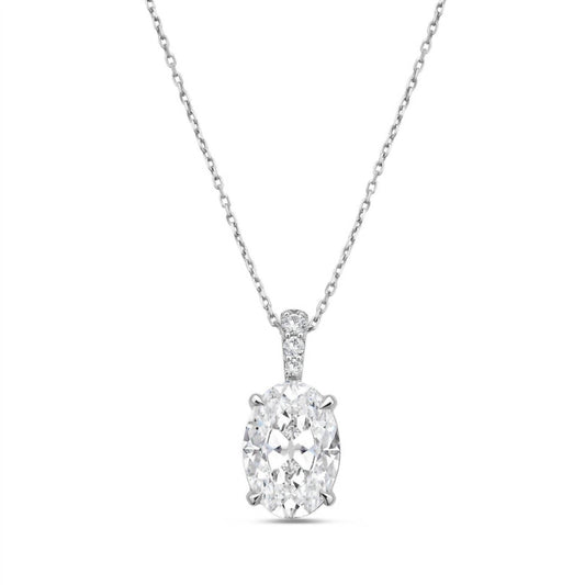 Diana M Jewels - Women's Lab Grown Diamond Solitaire Pendant Necklace