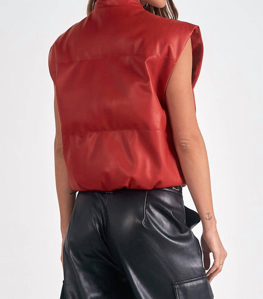 Elan - HIGH COLLAR VEST