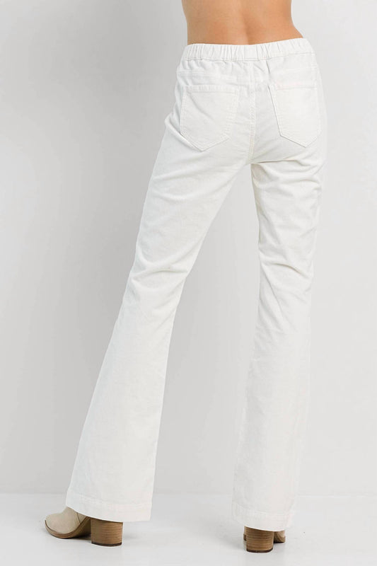 Jelly Jeans - Corduroy Pull On Flare Leg Jeans