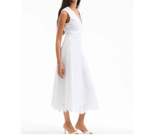 Veronica Beard - Aven Eyelet Midi Dress