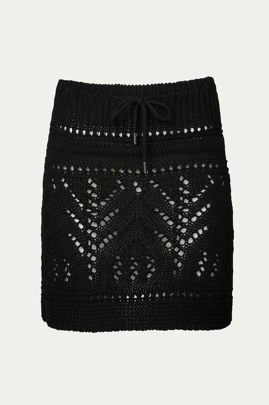 CROCHET KNIT MINI SKIRT