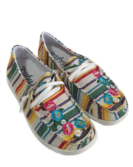 Gypsy Jazz - Women's Stripe Slip On Sneakers