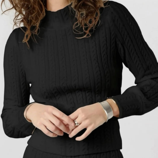 Band Of The Free - Raquel Cable Knit Top