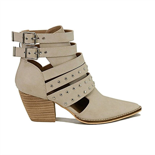 Beast Fashion - Women's Strappy Ankle Boots