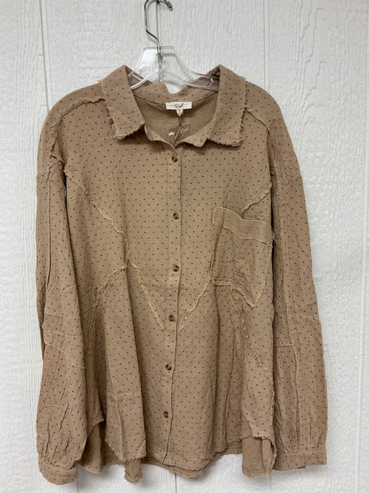 Easel - Women's Long Sleeve Gauze Top