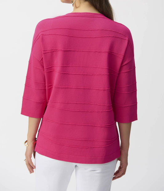 Joseph Ribkoff - V-Neck Casual Pullover