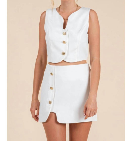 Baby Pink - Wavy Top & Skirt Set