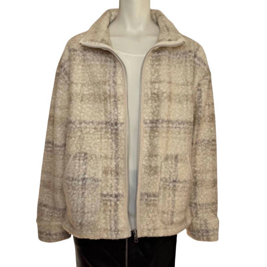 Workshop By Republic - Women's Checkered Fleece Jacket