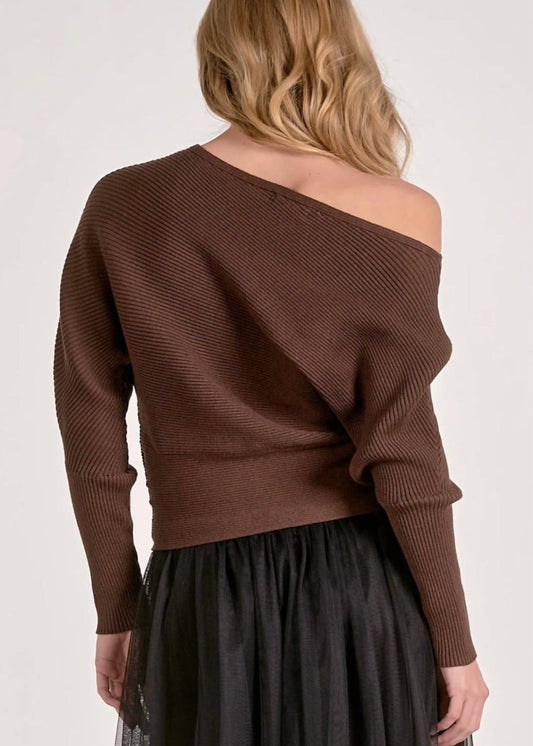 Elan - Alaya Off Shoulder Sweater