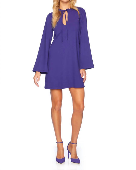 Susana Monaco - Bell Sleeve Keyhole Tie Dress