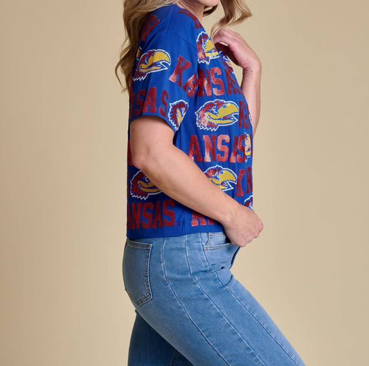 Stewart Simmons - The Sequin Repeat Tee Kansas