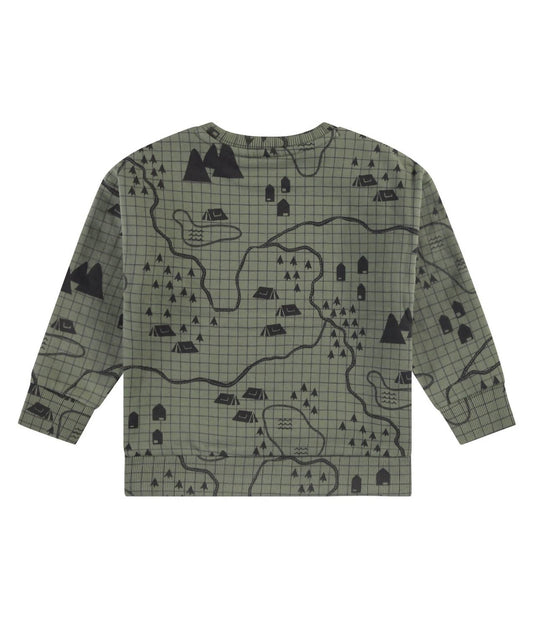 Babyface - Boys' Camp Map Crewneck Sweatshirt