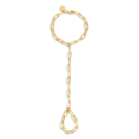Eklexic - Women's Paperclip Hand Chain