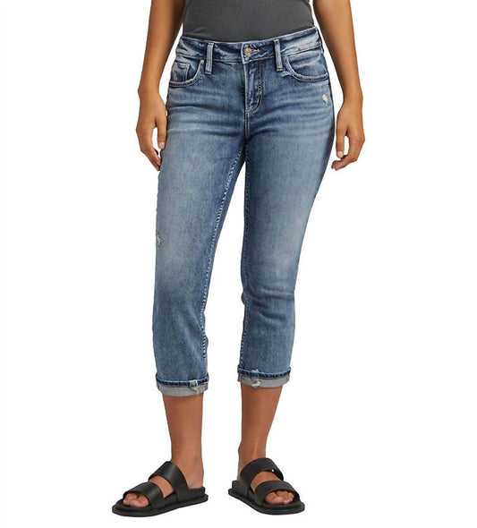Elyse Mid Rise Capri Jean