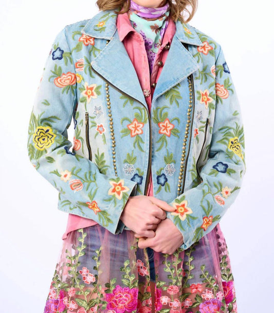 Aratta - Lucinda Embroidered Denim Jacket