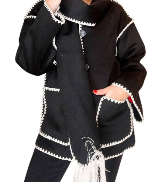 Beulahstyle - Coat with Scarf Collar