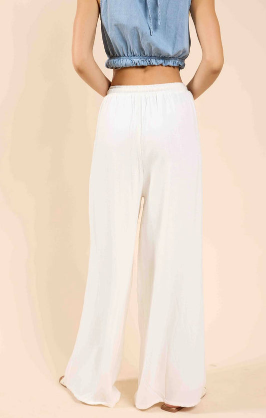 Sadie & Sage - Sugarloaf Elastic Waist Pants With Lining