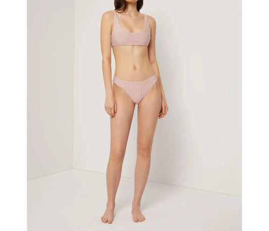 Onia - Scoop Striped Bikini Top