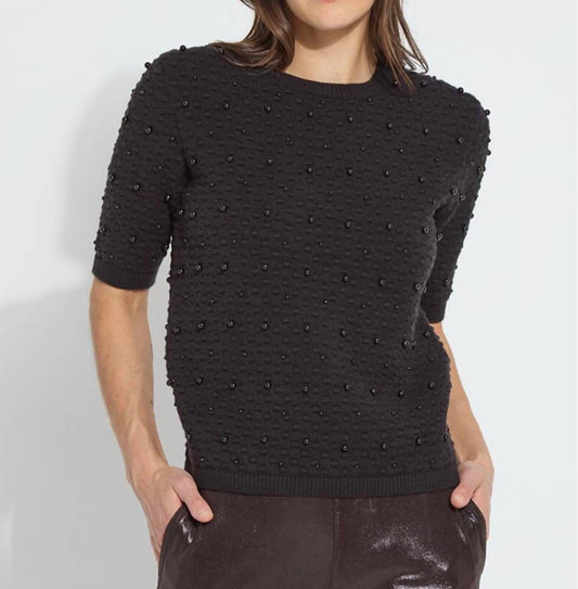 Lysse - Short sleeve pearl sweater