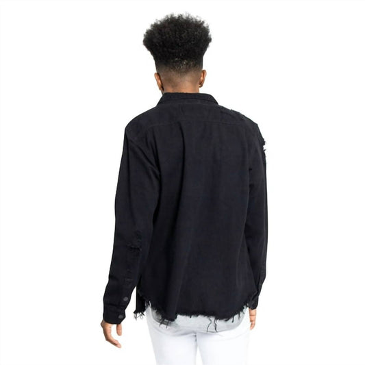 Victorious - Long Sleeve Button Up Denim Jacket