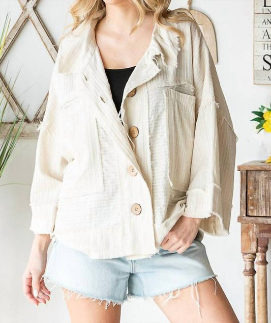 Oli & Hali - Washed Short Sleeves Boxy Shirt