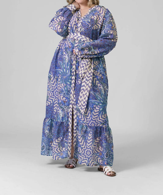 Marie Oliver - Hannon Button Down Long Sleeve Maxi Dress - Plus
