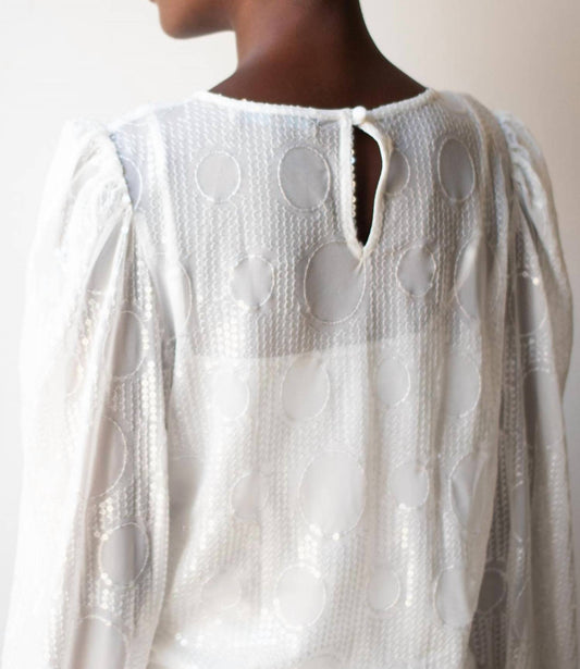 Eva Franco - Sheer Sequined Blouse