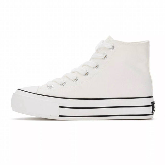 Andrea - Women's Canvas Sneaker Boots With Platform