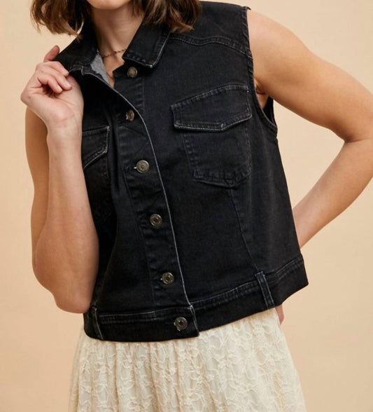 Anniewear - JORDAN STRETCH DENIM VEST