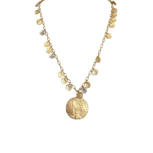 Tat2 Designs - Women's Apollonia & Coin Necklace